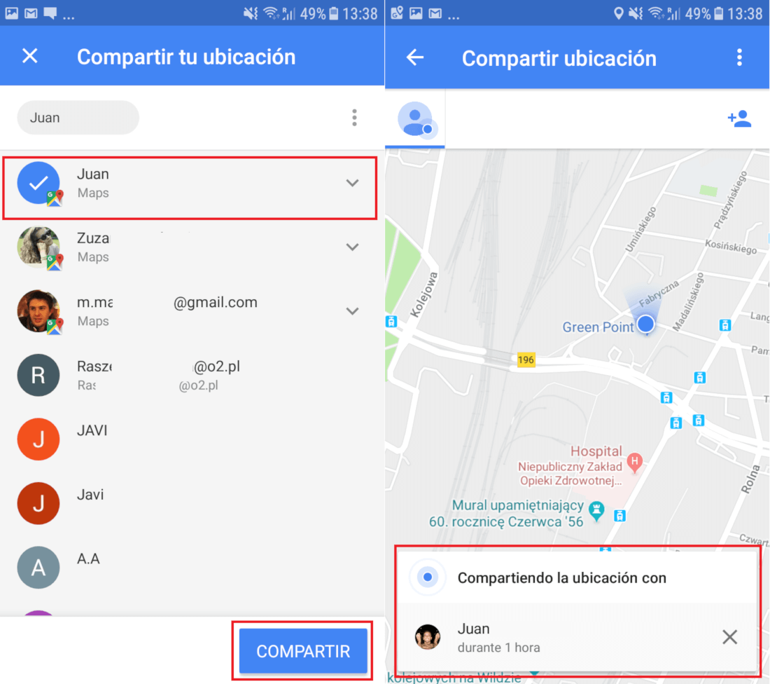 Como compartir tu ubicación en Tiempo Real con Google Maps. (Android e iOS)